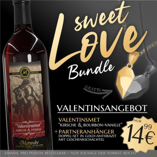 "Sweet Love Bundle" Valentinsmet+Gratis Partnerkette