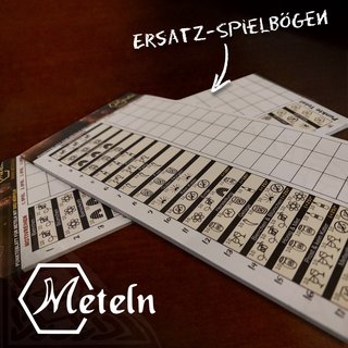 Meteln score sheets Scoresheets for Meteln - 5 dices (25...